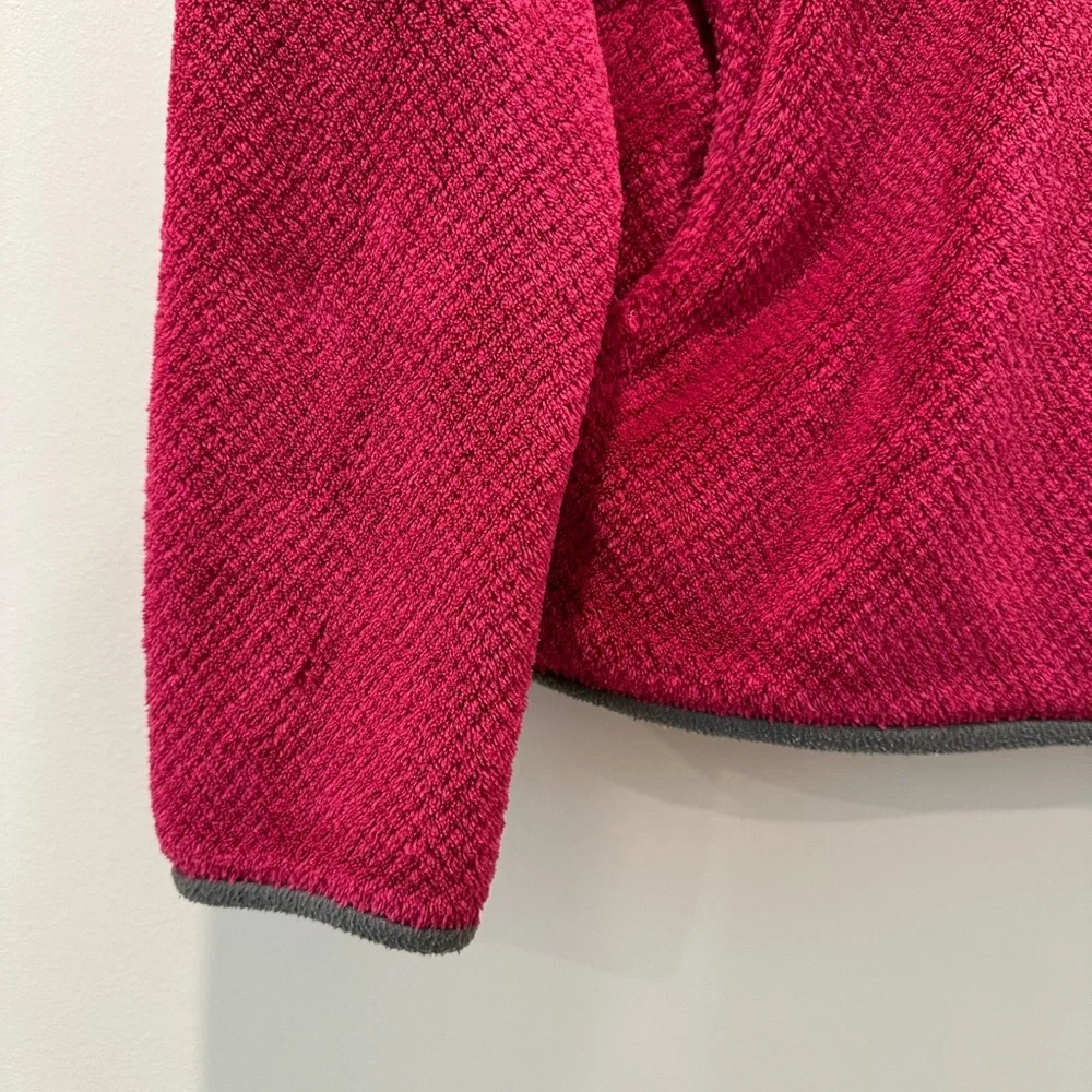 Patagonia Jacket ReTool Snap T Fleece Hoodie Sweatshirt Pink Gray Medium Soft - Picture 6 of 10